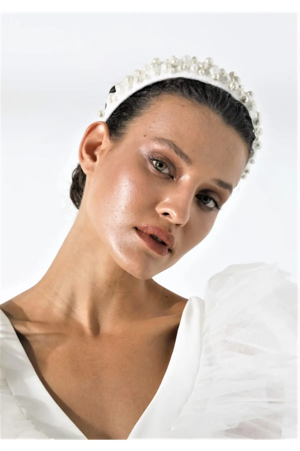 

Bridal Accessories Pearl embroidery Bridal Crown Wedding Crown Hair Accessories Wedding For Bride And Bride And Bridesmaids