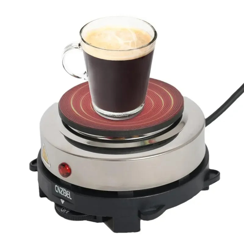 

Hot Plate 500 Watts Mug Warmer Mini Stove Single Burner Heater For Home Coffee Tea Water Heater