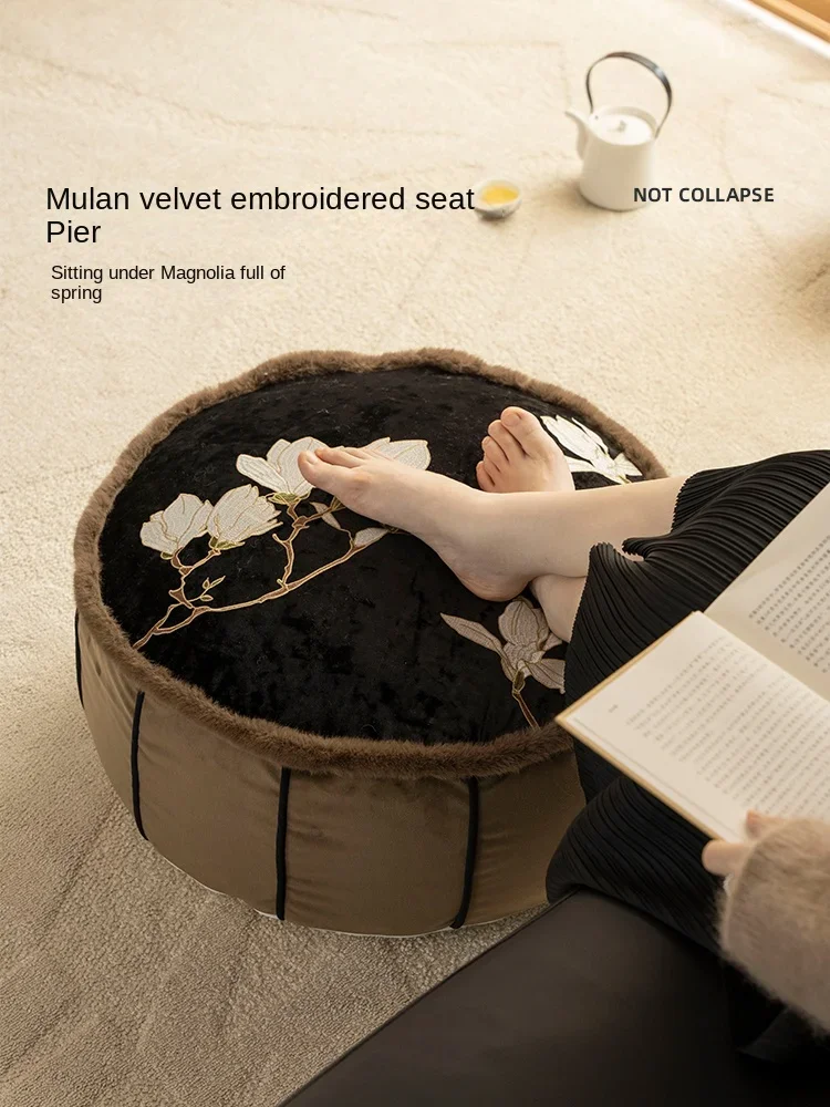 Сидячие на гостиной татами-коврики китайские подушки эркеры балконы полы для