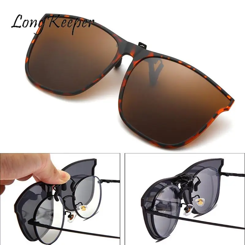 Polarized Flip Up Clip On Sunglasses Men Photochromic Sunglasses Night Vision Square Glasses Sun Shades Uv400 2023 Eyeglasses