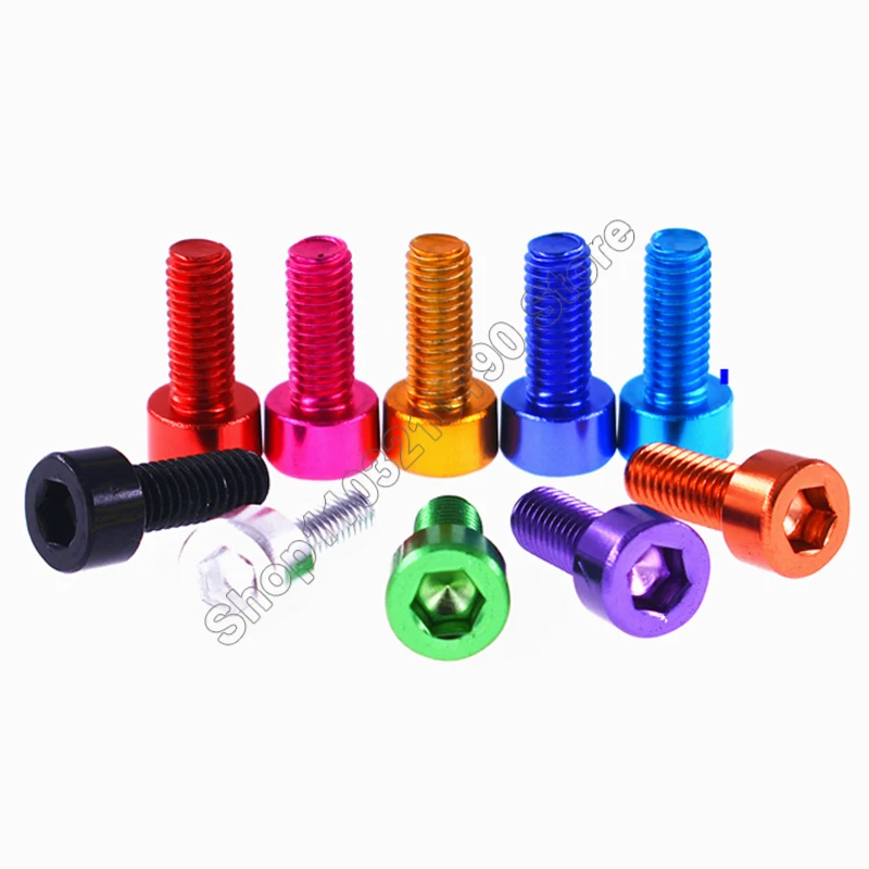 1-10 шт. алюминиевый шестигранный сканер din912 M6 * 8/10/12/15/20/25/30/40 мм красочные