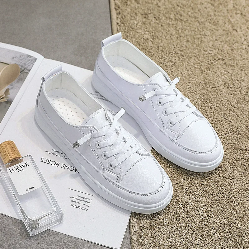 

Ann3839-Colors Korean Platform Sneakers Female Autumn 2022 New Slip On Casual Vulcanized Shoes Walking