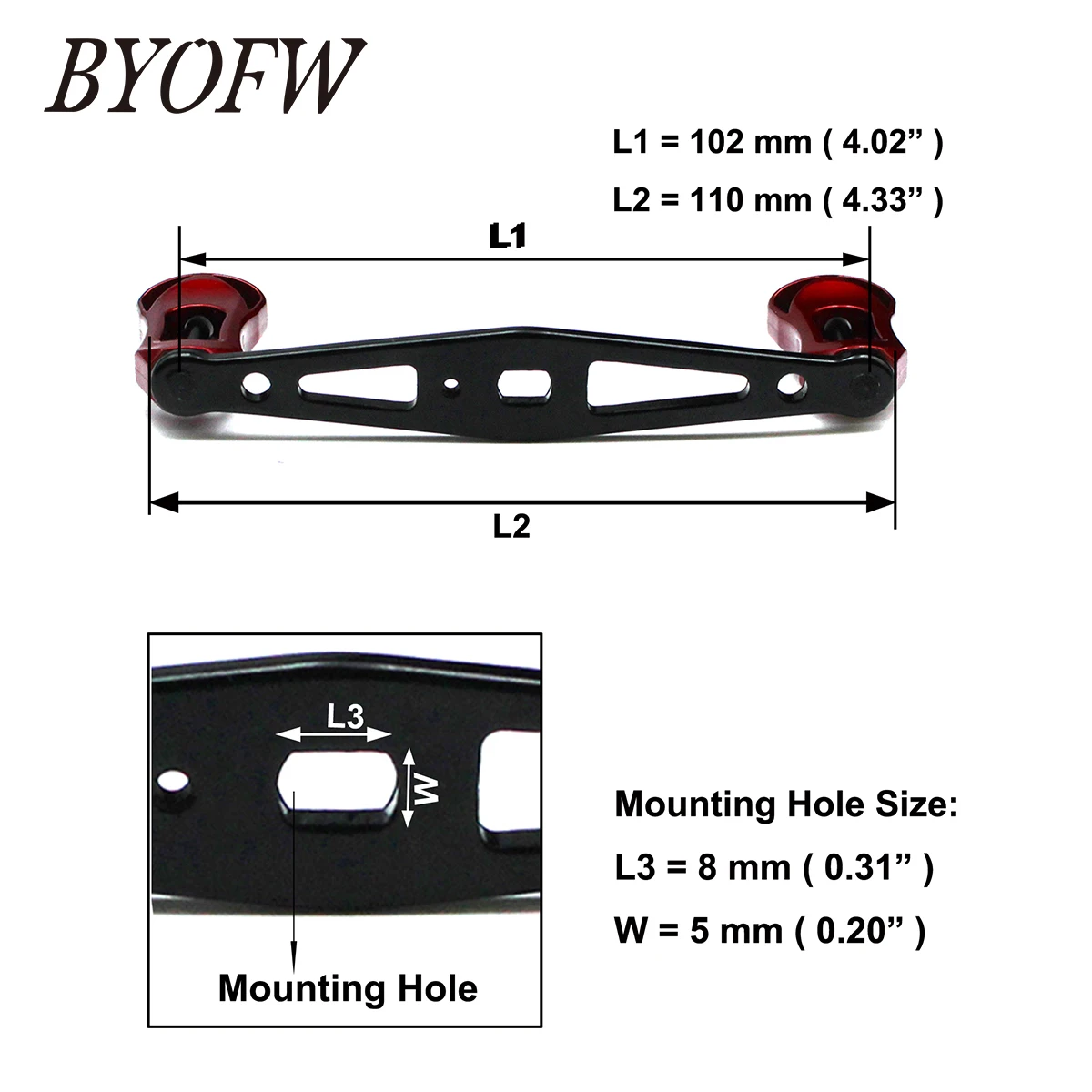 Рыболовная катушка для удочки BYOFW из алюминиевого сплава