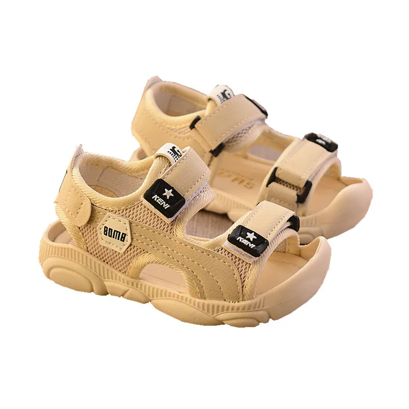 2023 Summer Children Shoes Boys Soft Soles Beach Shoes Male Baby Baotou Anti-kick Children's Sandals Princepard Summer Sandals