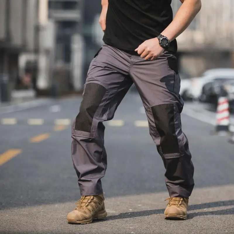 

Men Hiking Mountaineering Jogging Sportswear Straight Pants Men's Cargo Pants Military Tactical Pants Casual Loose Multi Pocket