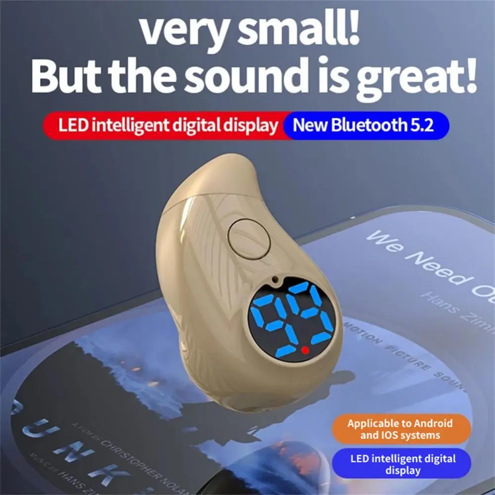 S830 цифровой дисплей V5.2 Bluetooth-гарнитура питания Голосовая активация