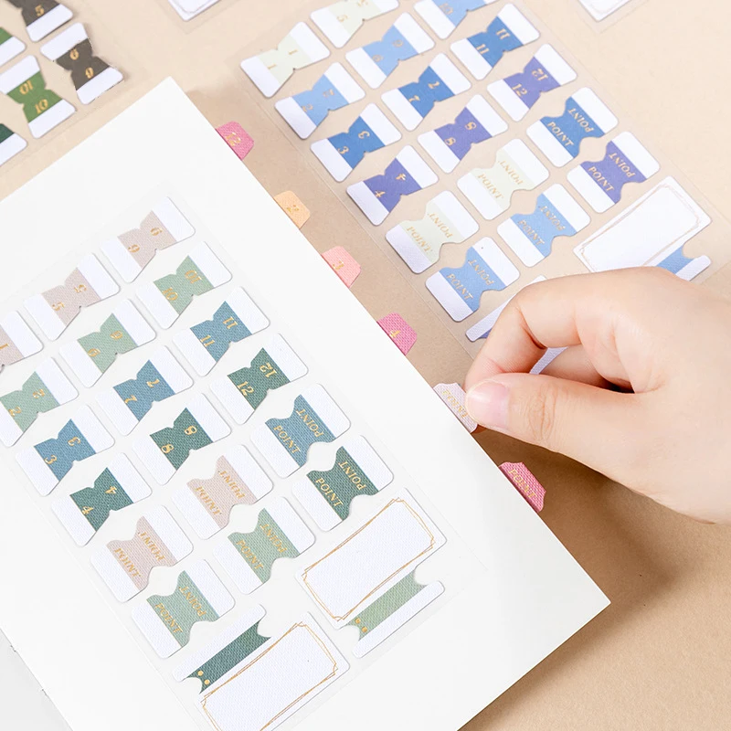 

6 шт., бумажные закладки для записей в стиле ретро