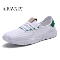 mens solid color simple fashion mesh breathable non slip flat sports walking shoes