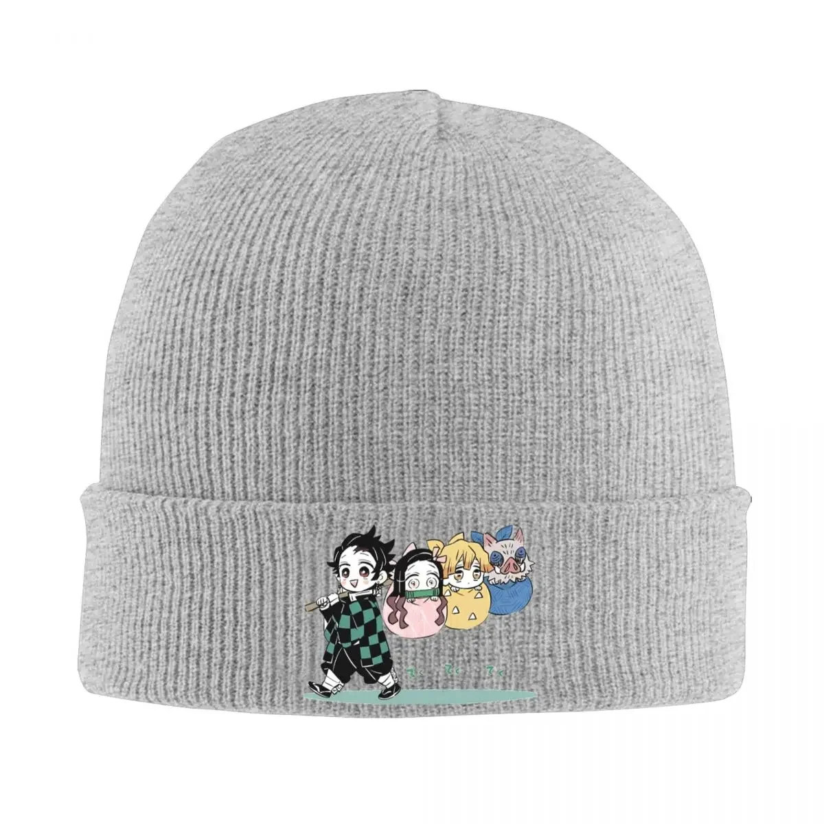 Милые шапки Убийцы демонов осенне-зимние теплые японского аниме Nezuko женская и