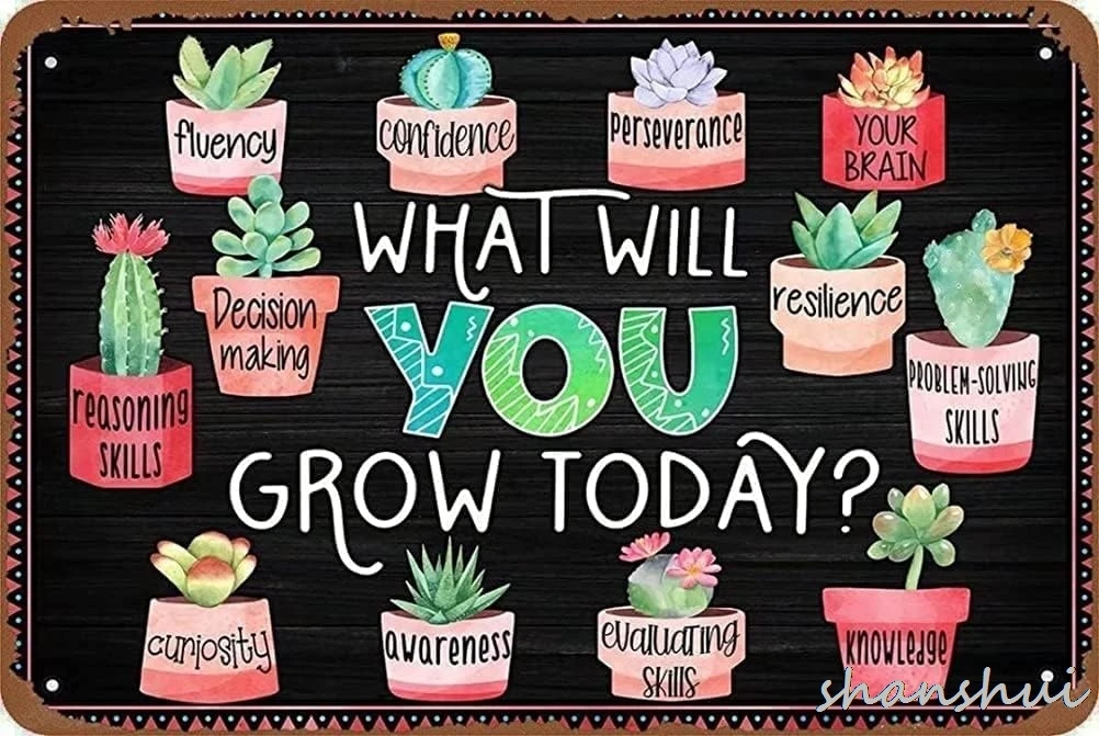 Что вы вырастить сегодня плавность уверенность Perseverance Your Brain Decision Изготовление