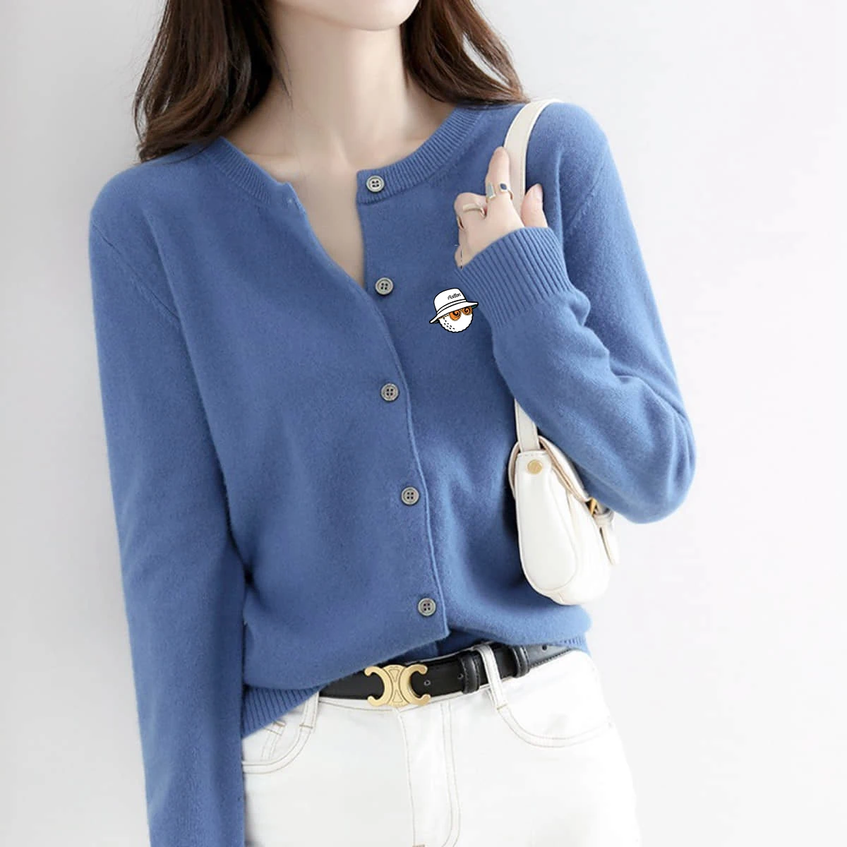 New Women's Golf Clothing Autumn Knitted Sweater Blouse Cardigans Malbon Wool Cardigan Golf Wear Women Slim Fit Coats Jackets