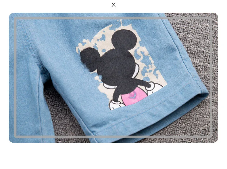 Summer Toddler Boys Girls Cotton Mickey Sets Kids Boutique Clothes Baby Boy Short Sleeve T-shirt + Shorts Two-piece Suits Sets