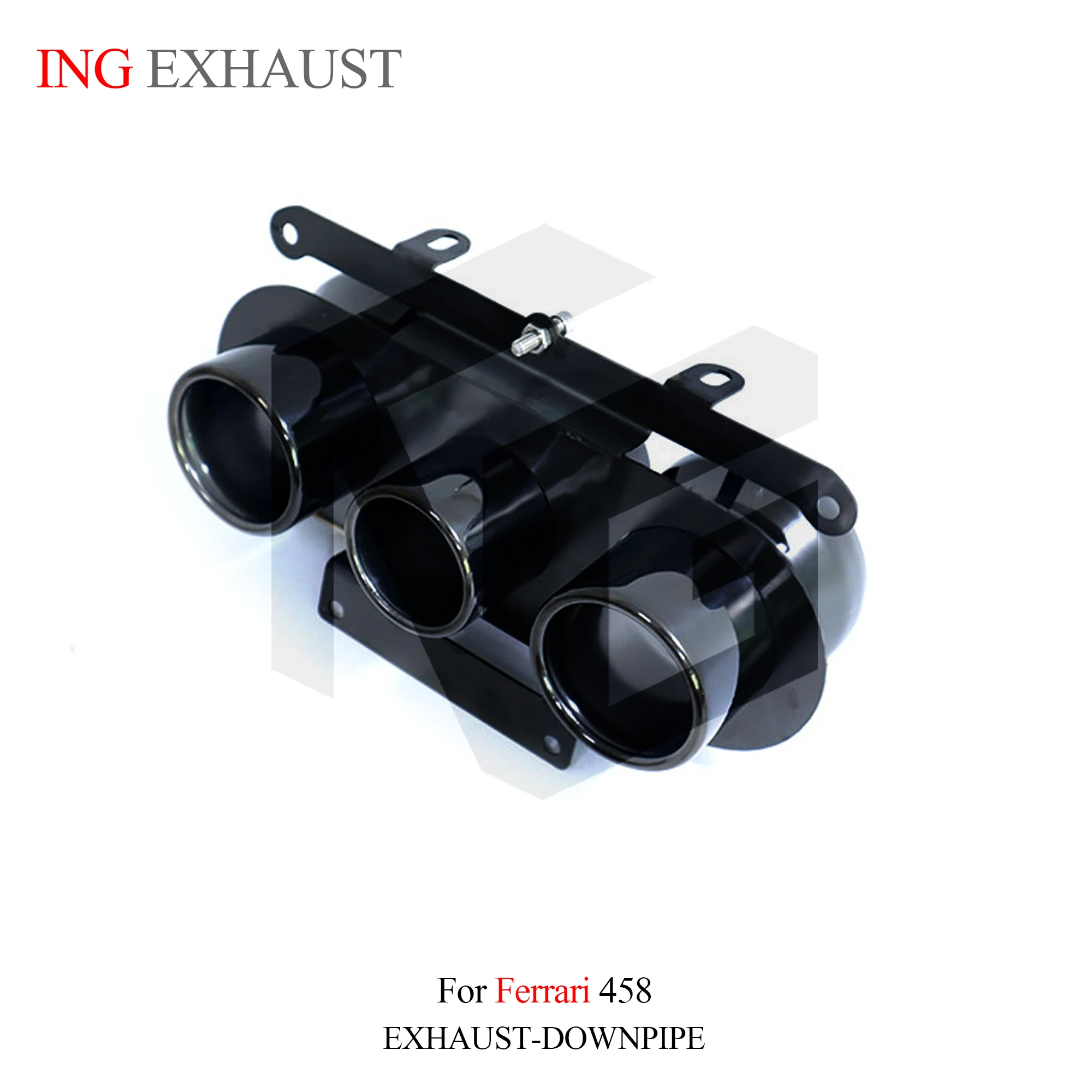Аксессуары для выхлопных газов ING черные наконечники SUS 304 Ferrari 458 F136 V8 4. 5L California T 3 9