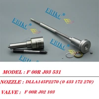 erikc injector overhaul kits f 00r j03 531 nozzle dlla145p2270 0 433 172 270 automatic f00rj02103 for cummins 5264272 0445120297
