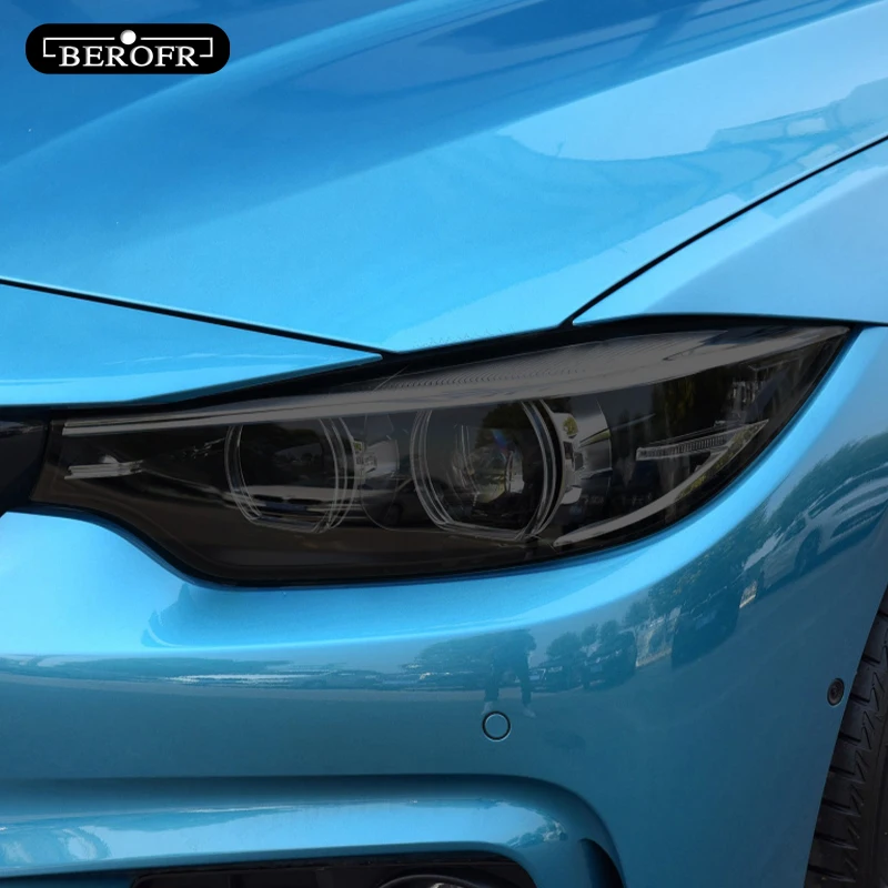 

Car Headlight Tint Black Protective Film Vinyl Protection Transparent TPU Sticker Accessories For BMW 4 Series F32 F33 F36