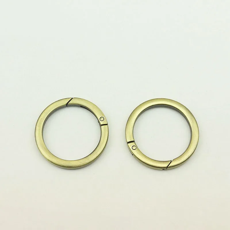 10Pcs 50mm Flat Metal Spring Rings Bag Strap Hook Buckle Handbag O Ring Connector Belt Clasp Dog Collar Buckles DIY Accessory