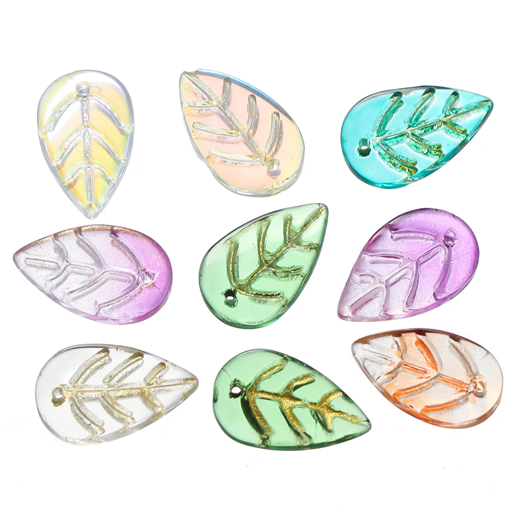 Фото 10/30 шт./партия, прозрачные стеклянные бусины-разделители №2