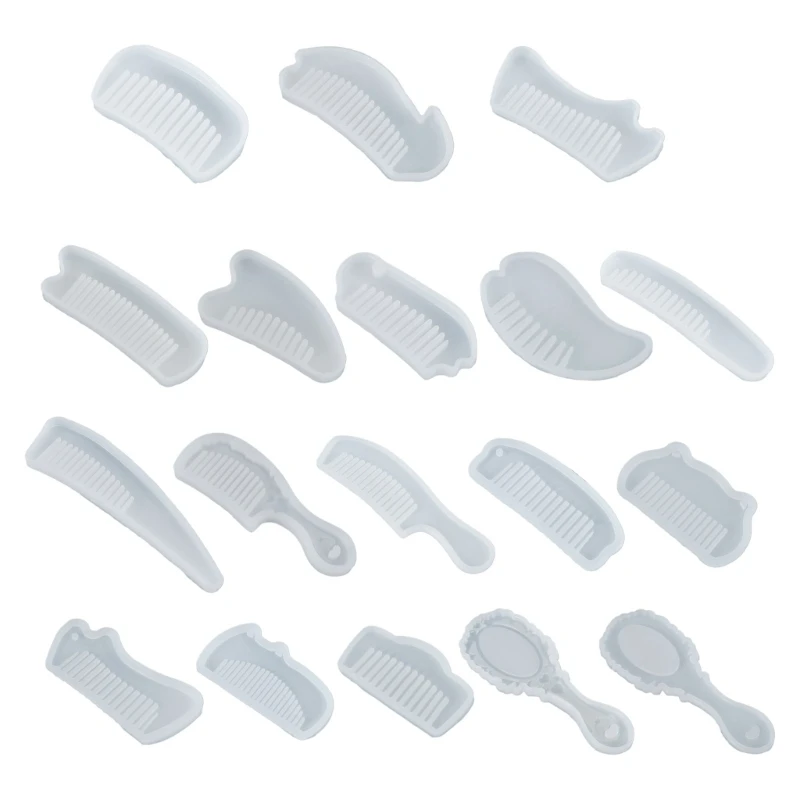 

E0BF Comb Silicone Molds for Epoxy Resin,Hair Comb Resin Casting Mold for DIY Crafts