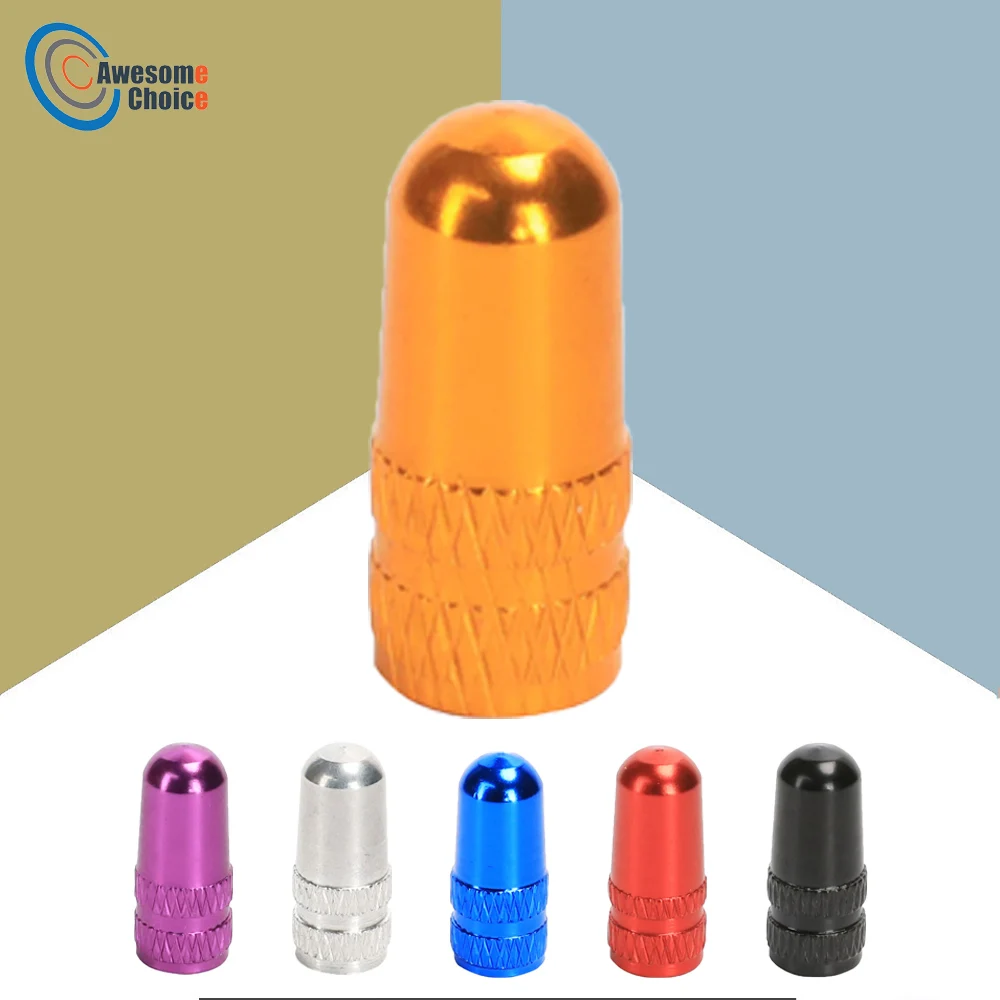 

100 Pcs Bicycle French Valve Cap CNC Aluminum Alloy Bicycle Road MTB Track Racing Bike Presta AIR Valve Caps Dustproof Cover