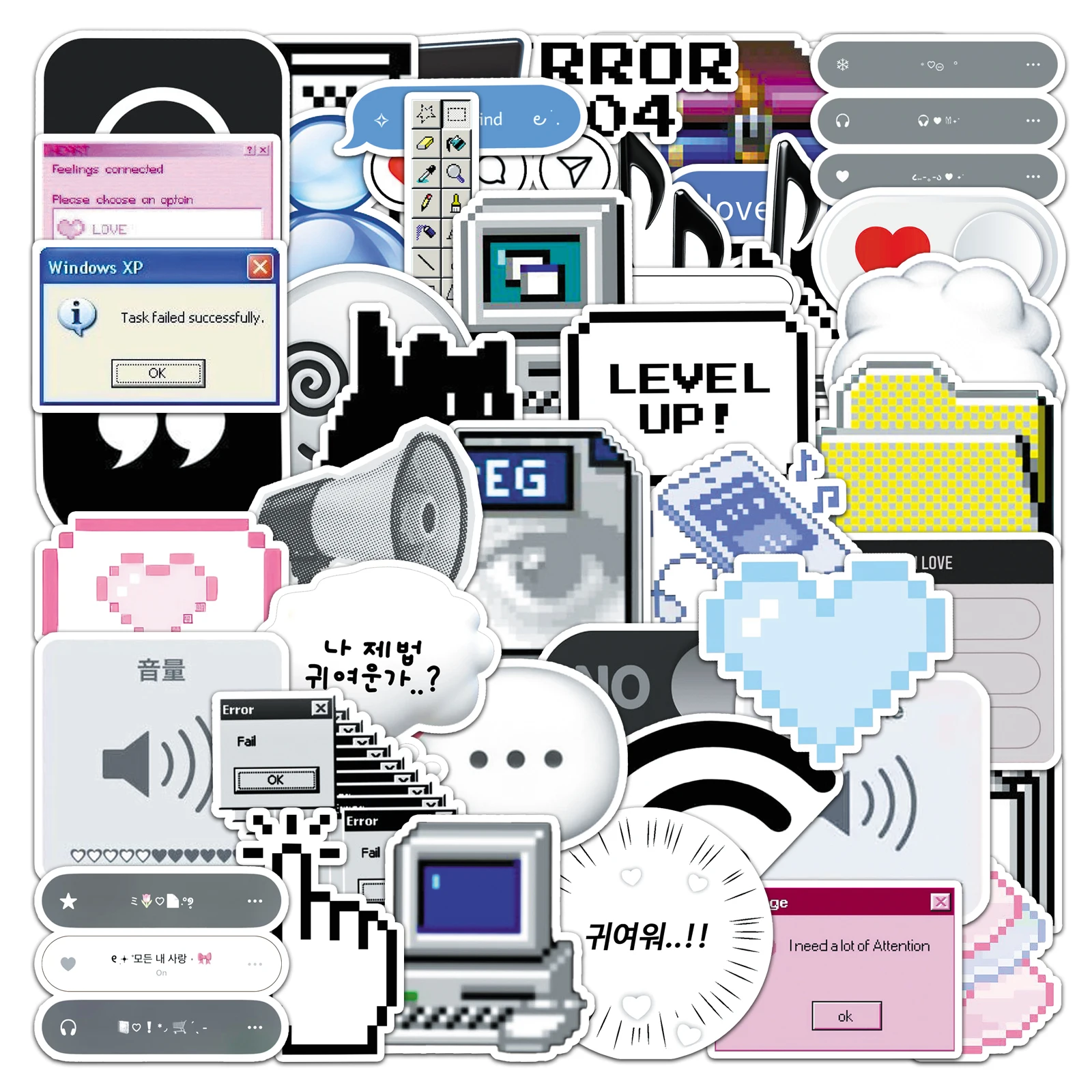 

Набор из 50 водонепроницаемых наклеек с мультяшными героями