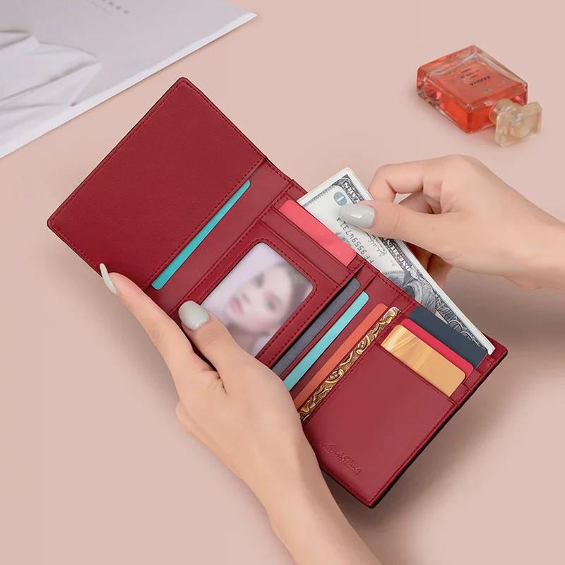 MashaLanti Women Wallets Short Female Purse Classic Style Card Holder Wallet Cardholder Designer Brand Money Purses