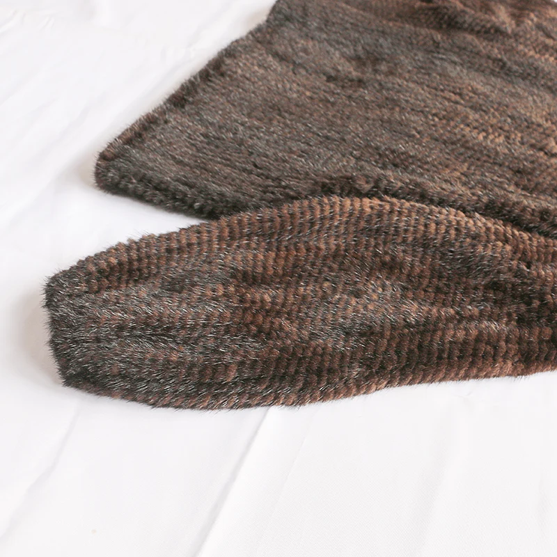 Новая стильная женская куртка из натурального меха норки модное вязаное