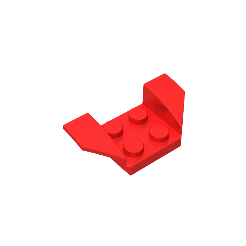 Фото Gobricks, 10 шт., 41854, брызговики, 2x4 с 2x2 детальми, шпильками и расклешенными крыльями, совместимые MOC, строительные блоки для взрослых и детей, игрушка «сделай сам» №1