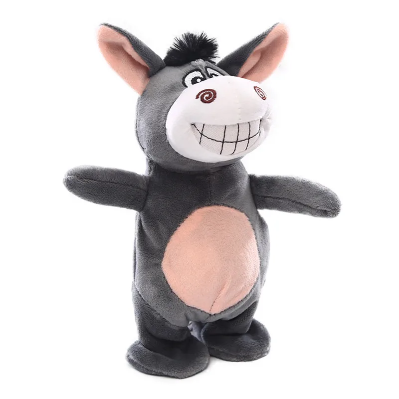 

Cute Electronic Donkey Plush Toys Speaking Music Walking Electronic Pets Animals Model Dancing Toys For Baby Kids Gift