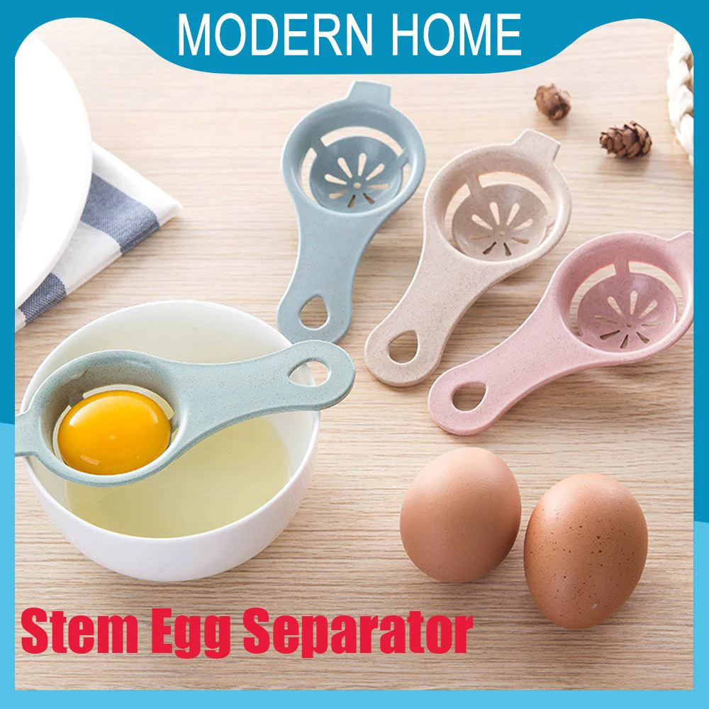 

Stem Egg Separator Egg White Yolk Separator Egg Filter Egg Yolk Divider Sieve Kitchen Gadget Kitchen Cooking Baking Separator