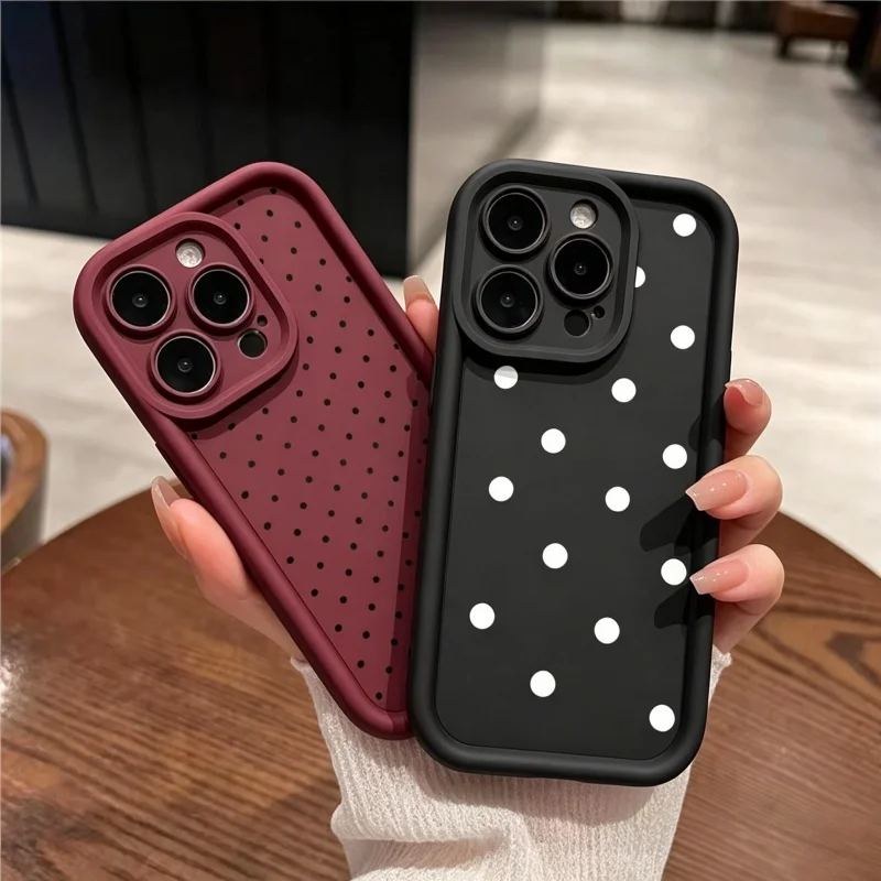 Фото Чехол для телефона с белыми точками на весь экран для Xiaomi Redmi Note 15 14 13 Pro Plus 12 Pro Redmi 15C 15 14C 13C 12C A5 A7 Pro Fundas №2