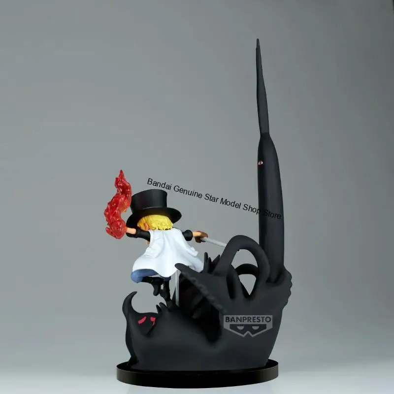 Фото В наличии Оригинальная фигурка BANDAI BANPRESTO ONE PIECE WCF Sabo VS FIVE ELDERS Imu, ПВХ, 14 см, аниме-фигурка, модель, игрушка, подарок №3