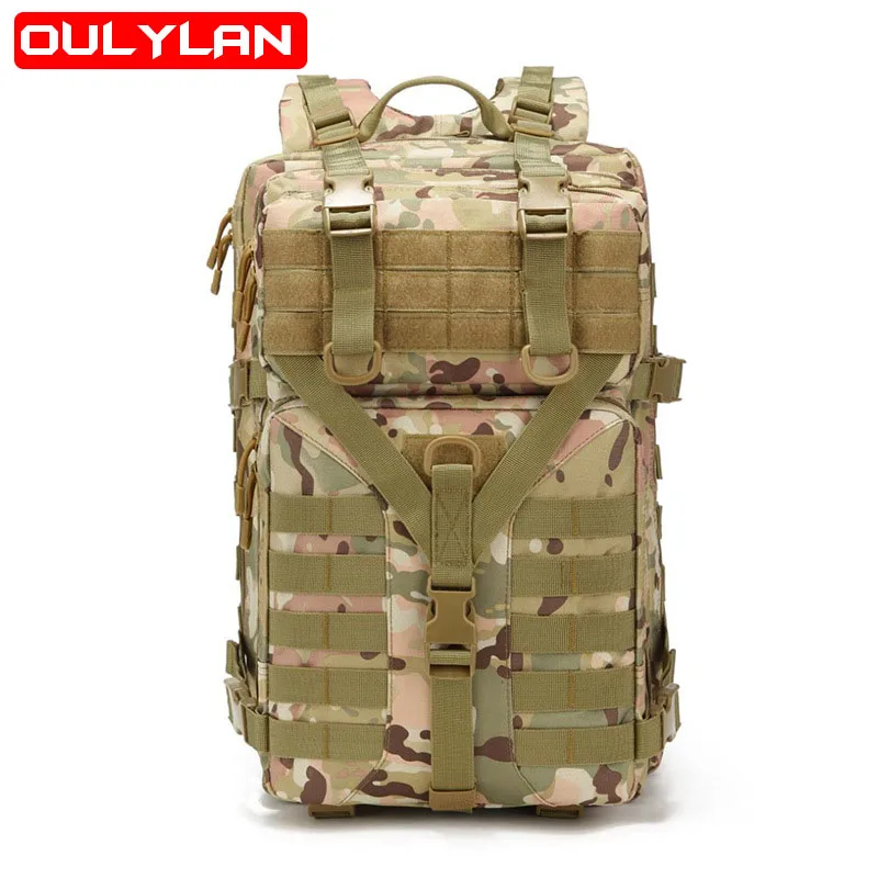 

Multifunction Tactics Backpack Casual Attack Oxford Backpack Man Bags Travel Sports Equipment Camping Riding with Flag Outdoor