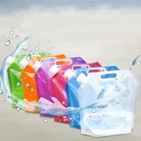 5l water bag camping portable water containers outdoor hiking picnic bbq water carrier bag travel water tank liquid storage bag