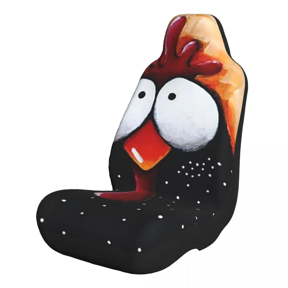 

Funny Chicken Face Universal Car Seat Covers Front Seats Protectors Cover for Truck Van SUV Seat Protecto Accessories
