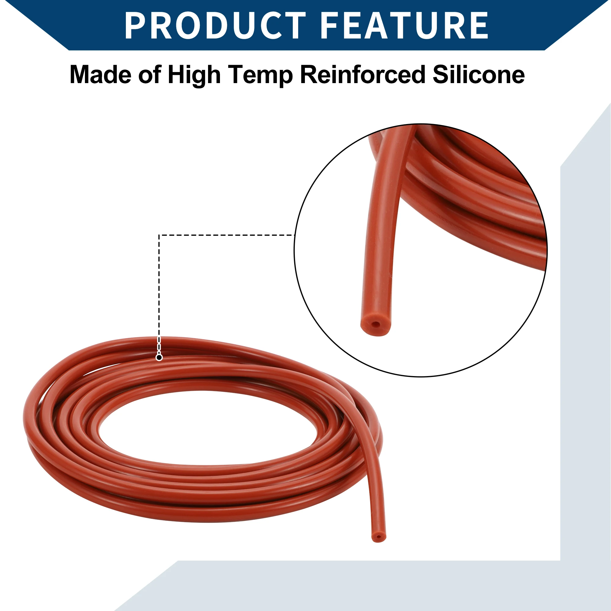 UXCELL 10 м длинный силиконовый шланг для вакуумного шланга 2/3/4/5/6/8/10/12/14/16/18/20 мм ID