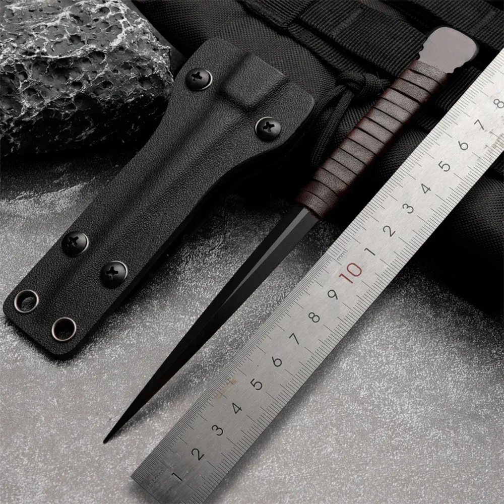 Многоцелевой стальной нож 80CRV2 с ледяным конусом — идеальный уличный инструмент