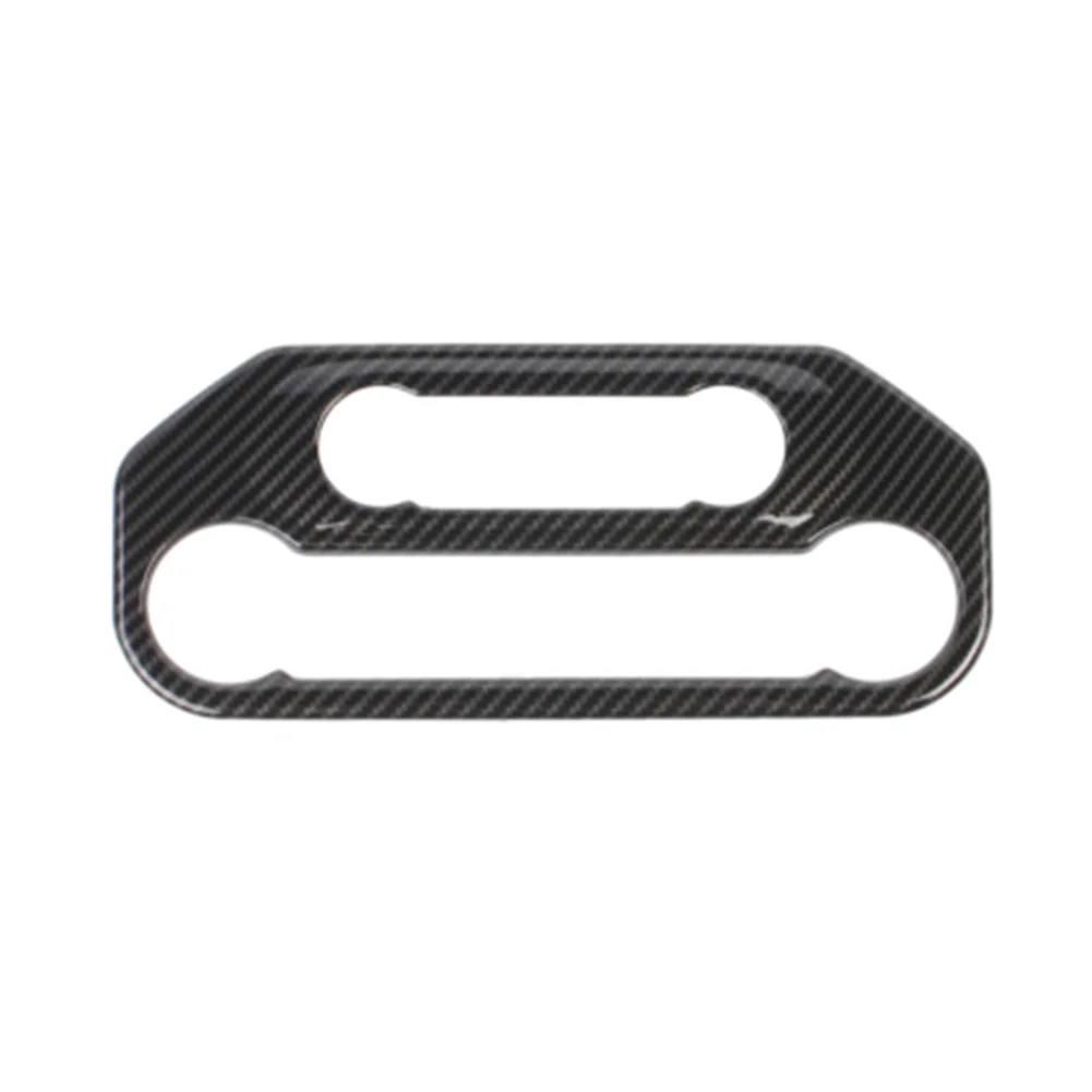 

High Quality Panel Trim Cover Panel Decor One Piece Air Conditioning Switch CD Panel Carbon Fiber Black Interior Accessories
