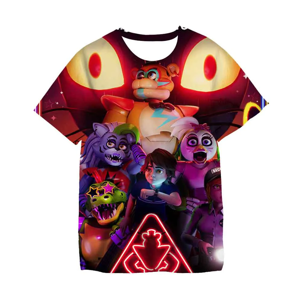 Детская футболка с круглым вырезом и коротким рукавом принтом |