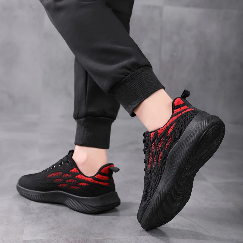 Sneakers Men's Fashion Running Shoes Breathable Casual Multi-Sport Tennis Shoes Breathable Mesh Men's Shoes