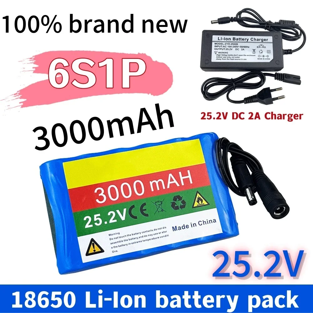 Литиевая аккумуляторная батарея 25 2 В 3 Ач 6s1p 18650 подходит для аккумулятора