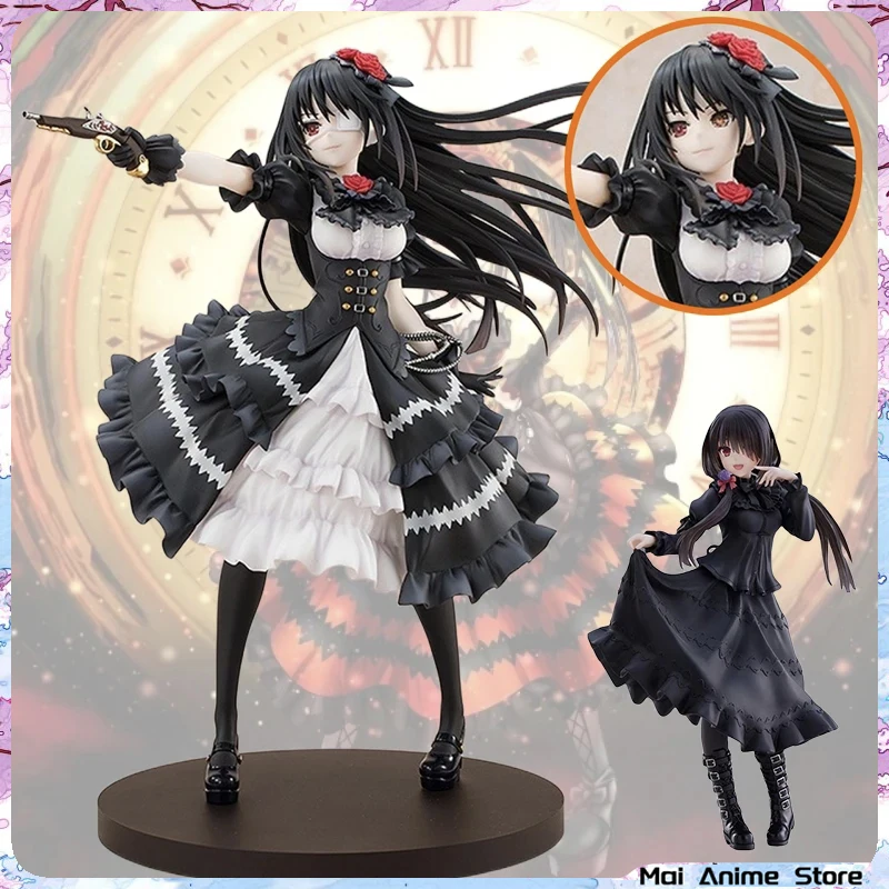 

Tokisaki Kurumi Nightmare Figure DATE A LIVE Zafkiel Black Skirt Kurumi Anime Girl Figure Collectible Dolls Decoration Toy Gifts