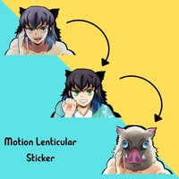inosuke hashibira motion sticker kimetsu no yaiba anime stickers waterproof decals