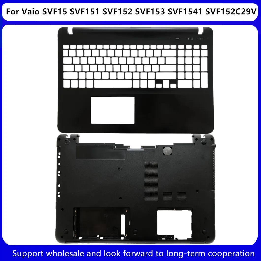 

New Cover For Sony Vaio SVF15 SVF151 SVF152 SVF153 SVF1541 SVF152C29V Upper Case Palmrest C Shell / Bottom Base Low D Shell