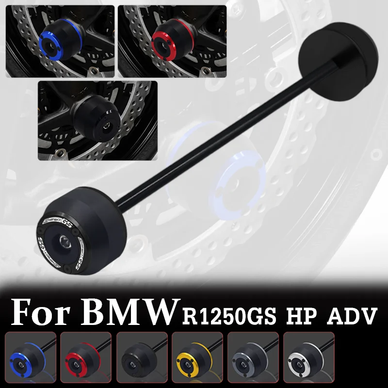 

R1250GS Motorcycle CNC Front Axle Fork Wheel Slider Protector Crash Pad For BMW R1250GS HP ADV Adventure 2019-2020 2021