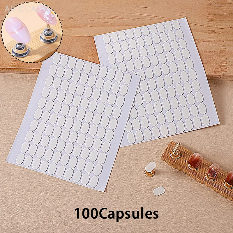 

30/42/84/96/100Pcs Nail Double-side Adhesive Tape For False Nails Display Stand Tools Manicure Adhesive Strip Traceless And