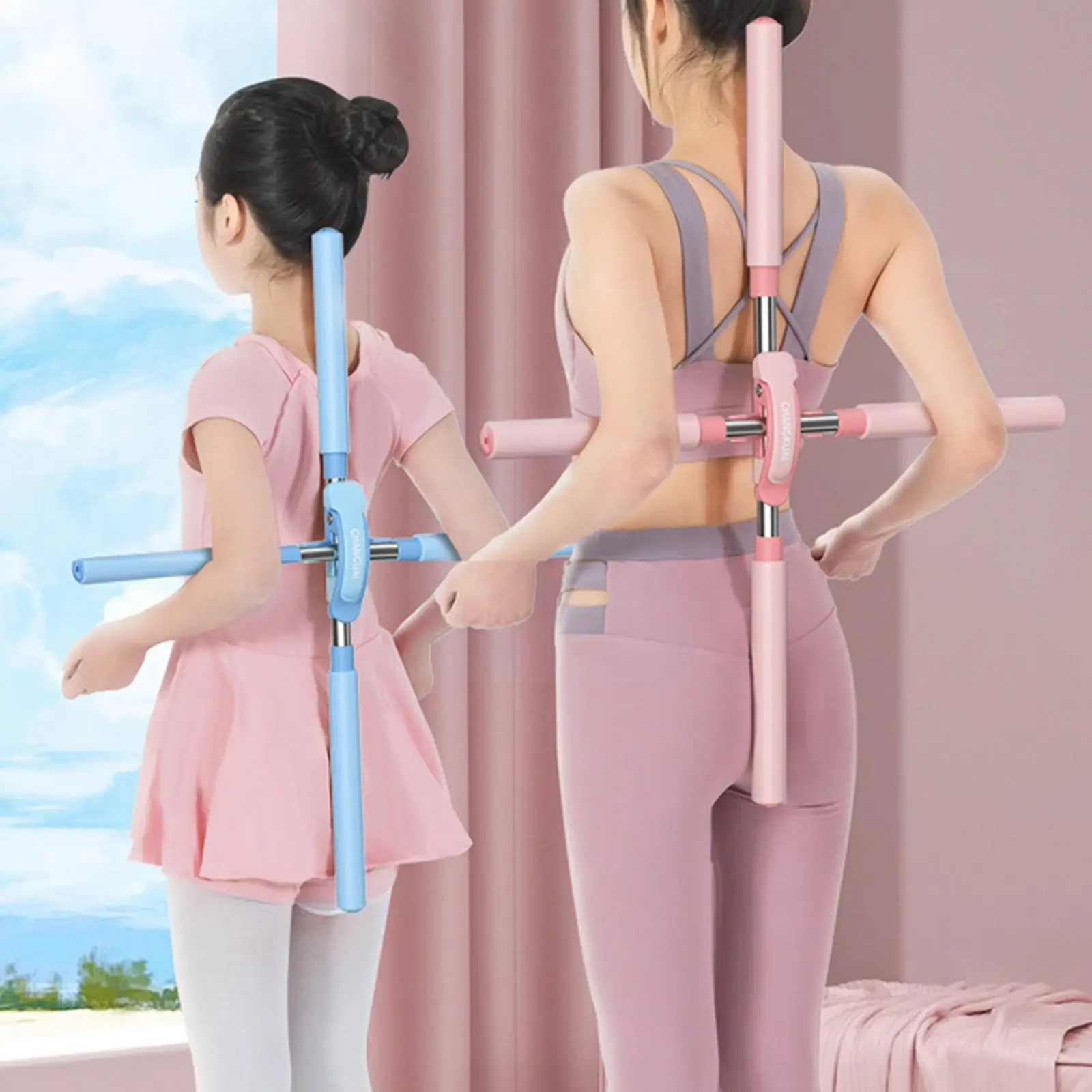 

Adjustable Yoga Sticks Stretching Tool Shoulder Back Accessories Shoulder Beauty Back Yoga Corrective Shape Open Trainer St R1L7
