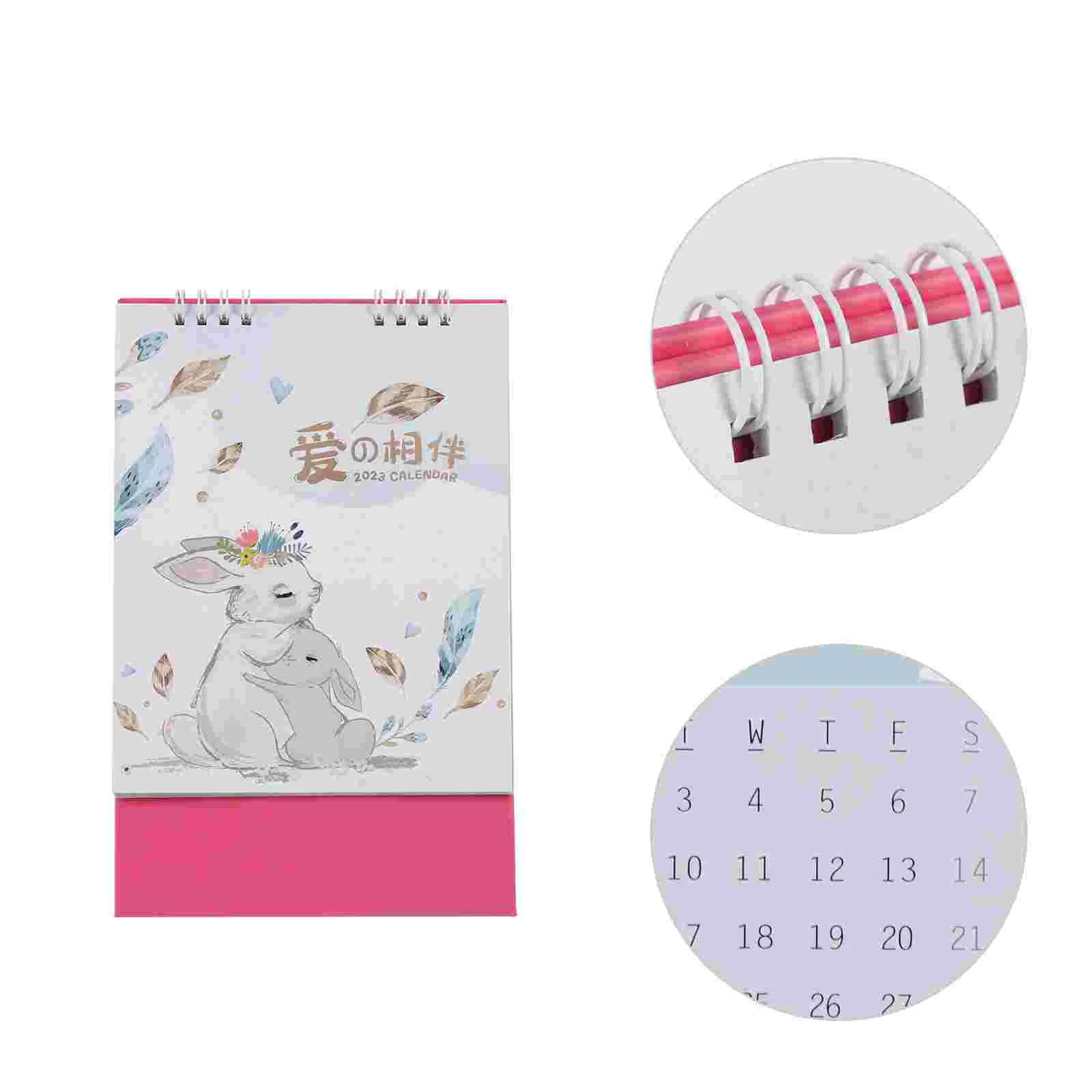 

Календарь 2023, настольный месяц, расписание стола, новый постоянный офисный календарь, ежедневные календари, настольный ПК в виде кролика, ки...