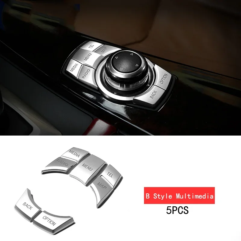 

Хромированная накладка на центральную мультимедийную кнопку ABS iDrive для BMW F30 F10 F20 F22 F34 F32 F15 F25 F48 X1 X3 X4 X5 X6