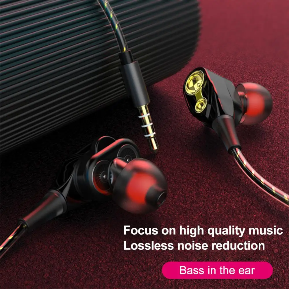 

Магнитные Проводные стереонаушники-вкладыши 3,5 мм, наушники с двойным приводом Super Bass, наушники-вкладыши для Huawei/Samsung/Xiaomi