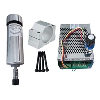 new arrival 500w er16 er11 air cooled spindle motor 52mm clamp power supply 500w 48v math 3 kits for cnc milling machine